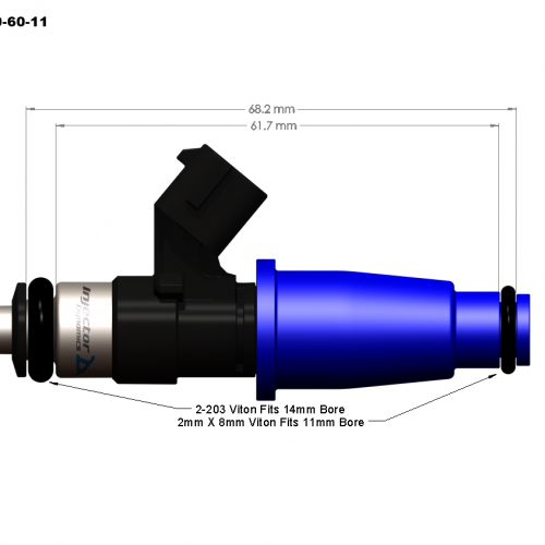 Injector Dynamics 2000cc HighZ Fuel Injectors (x4) for DSM / Evo 8/9