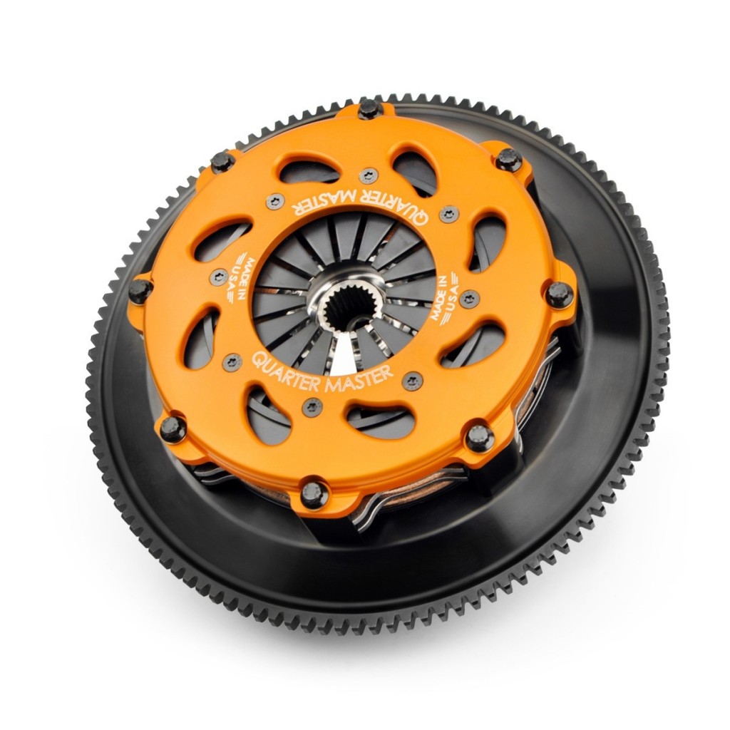 Quarter Master Evo 8/9 6Speed Street Flywheel 8Leg Twin Disk Clutch Assembly With Hydraulic