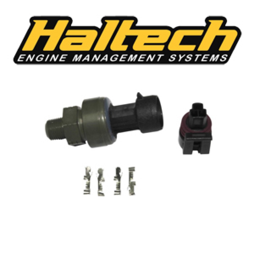 Haltech 150psi “TI” Fuel/Oil Pressure Sensor w/ Plug and Pins HT